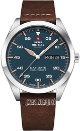 Swiss Military by Chrono Classic Niebieski/Skóra Ø42 mm SM34087.05