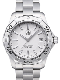TAG Heuer Aquaracer 39 mm Srebrny/Stal Ø39 mm WAP1111.BA0831