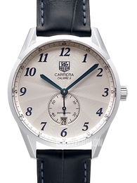 TAG Heuer Carrera Calibre 6 Heritage Automatic Srebrny/Skóra Ø39 mm WAS2111.FC6293