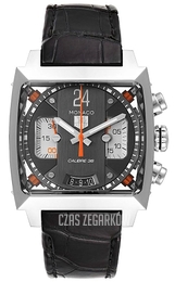 TAG Heuer Monaco Szary/Skóra 40.5x40.5 mm CAL5112.FC6298