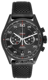TAG Heuer Carrera Calibre 36 Czarny/Skóra Ø43 mm CAR2B80.FC6325