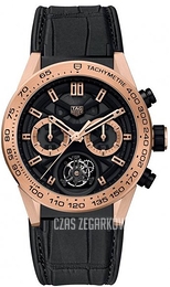 TAG Heuer Carrera  Czarny/Skóra Ø45 mm CAR5A5V.FC6377