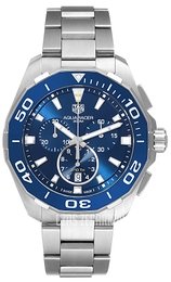 TAG Heuer Aquaracer Chronograph Niebieski/Stal Ø43 mm CAY111B.BA0927
