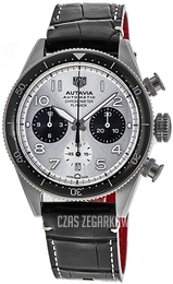 TAG Heuer Autavia Srebrny/Skóra Ø42 mm CBE511B.FC8279