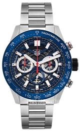 TAG Heuer Carrera Niebieski/Stal Ø45 mm CBG2A11.BA0654