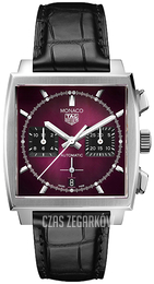 TAG Heuer Monaco Purpurowy/Skóra CBL2118.FC6518