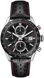 TAG Heuer Carrera Czarny/Skóra Ø41 mm CBM2110.FC6454