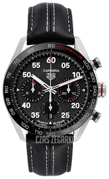 TAG Heuer Carrera Czarny/Skóra Ø44 mm CBN2A1F.FC6492