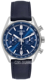 TAG Heuer Carrera Niebieski/Skóra Ø39 mm CBS2212.FC6535