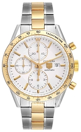 TAG Heuer Carrera Calibre 16 Automatic Chronograph Srebrny/18 karatowe żółte złoto Ø41 mm CV2050.BD0789