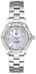TAG Heuer Aquaracer 27 mm Diamond Dial And Bezel Biały/Stal Ø27 mm WAF1416.BA0824