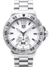 TAG Heuer Formula 1 Grande Date 42 mm Biały/Stal Ø42 mm WAU1113.BA0858