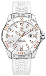 TAG Heuer Aquaracer Biały/Guma Ø41 mm WAY111E.FT6043