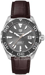TAG Heuer Aquaracer Szary/Skóra Ø43 mm WAY201M.FC6474