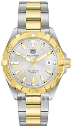 TAG Heuer Aquaracer Srebrny/18 karatowe żółte złoto Ø41 mm WBD1120.BB0930