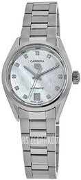 TAG Heuer Carrera Biały/Stal Ø29 mm WBN2412.BA0621