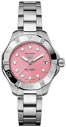 TAG Heuer Aquaracer Professional 200 Solargraph Różowy/Stal Ø34 mm WBP1318.BA0005