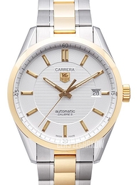 TAG Heuer Carrera Calibre 5 Automatic Srebrny/Stal Ø39 mm WV215A.BD0788