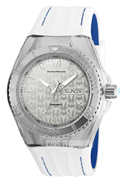 Technomarine Cruise Monogram Srebrny/Guma Ø44 mm TM-115151