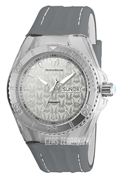 Technomarine Cruise Monogram Srebrny/Guma Ø44 mm TM-115153