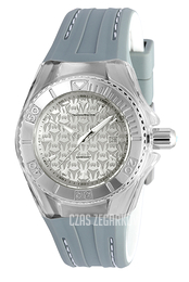 Technomarine Cruise Monogram Srebrny/Guma Ø34 mm TM-115157