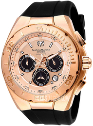 Technomarine Różowe złoto/Guma Ø45 mm TM-115346