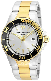 Technomarine Manta Sea Srebrny/Stal w odcieniu złota Ø44 mm TM-215004