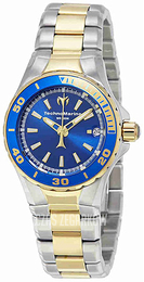 Technomarine Manta Sea Niebieski/Stal w odcieniu złota Ø32 mm TM-215007