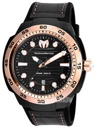 Technomarine Reef Sun Czarny/Skóra Ø45 mm TM-515008
