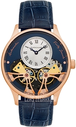 Thomas Earnshaw Scientists Faraday Niebieski/Skóra Ø44 mm ES-8179-0E