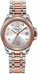 Thomas Sabo Srebrny/Stal w kolorze różowego złota Ø33 mm WA0219-272-201