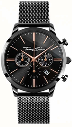 Thomas Sabo Rebel Czarny/Stal Ø42 mm WA0247-202-203