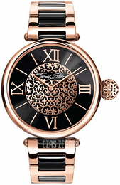 Thomas Sabo Karma Czarny/Stal w kolorze różowego złota Ø38 mm WA0280-268-203