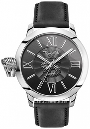 Thomas Sabo Rebel Szary/Skóra Ø46 mm WA0295-218-203
