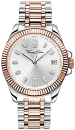 Thomas Sabo Glam Srebrny/Stal w kolorze różowego złota Ø33 mm WA0371-277-201