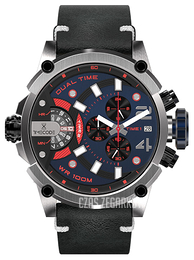 Timecode Marconi 1896 Niebieski/Skóra Ø46 mm TC-1002-08