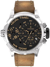 Timecode Marconi 1896 Czarny/Skóra Ø46 mm TC-1002-15