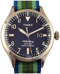 Timex Niebieski/Tkanina Ø42 mm ABT509