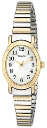 Timex Classic Biały/Stal w odcieniu złota Ø18 mm T2M570