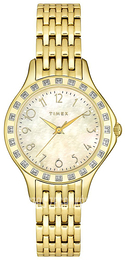 Timex Biały/Stal w odcieniu złota Ø28 mm T2M573