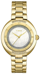Timex Biały/Stal w odcieniu złota Ø35 mm T2M597