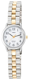 Timex Easy Reader Biały/Stal w odcieniu złota Ø25 mm T2N173