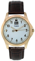Timex Biały/Skóra Ø39 mm T2N2489J