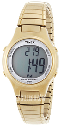 Timex Ekran LCD/Stal w odcieniu złota Ø30 mm T2N312