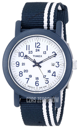 Timex Biały/Tkanina Ø40 mm T2N3259J