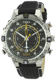 Timex Intelligent Czarny/Skóra Ø45 mm T2N740