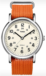 Timex Biały/Tkanina Ø38 mm T2N745