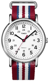 Timex Biały/Tkanina Ø38 mm T2N746GP