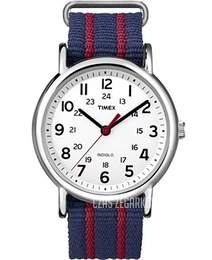 Timex Weekender Biały/Stal Ø38 mm T2N747