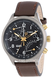 Timex Czarny/Skóra Ø43 mm T2N931DH